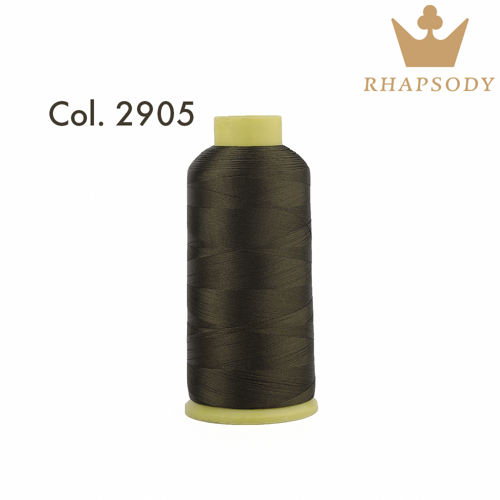 Rhapsody 120D2 5000m 40WT hilo de bordar de poliéster para Brother Singer Janome Babylock máquina de coser costura casera 200 colores