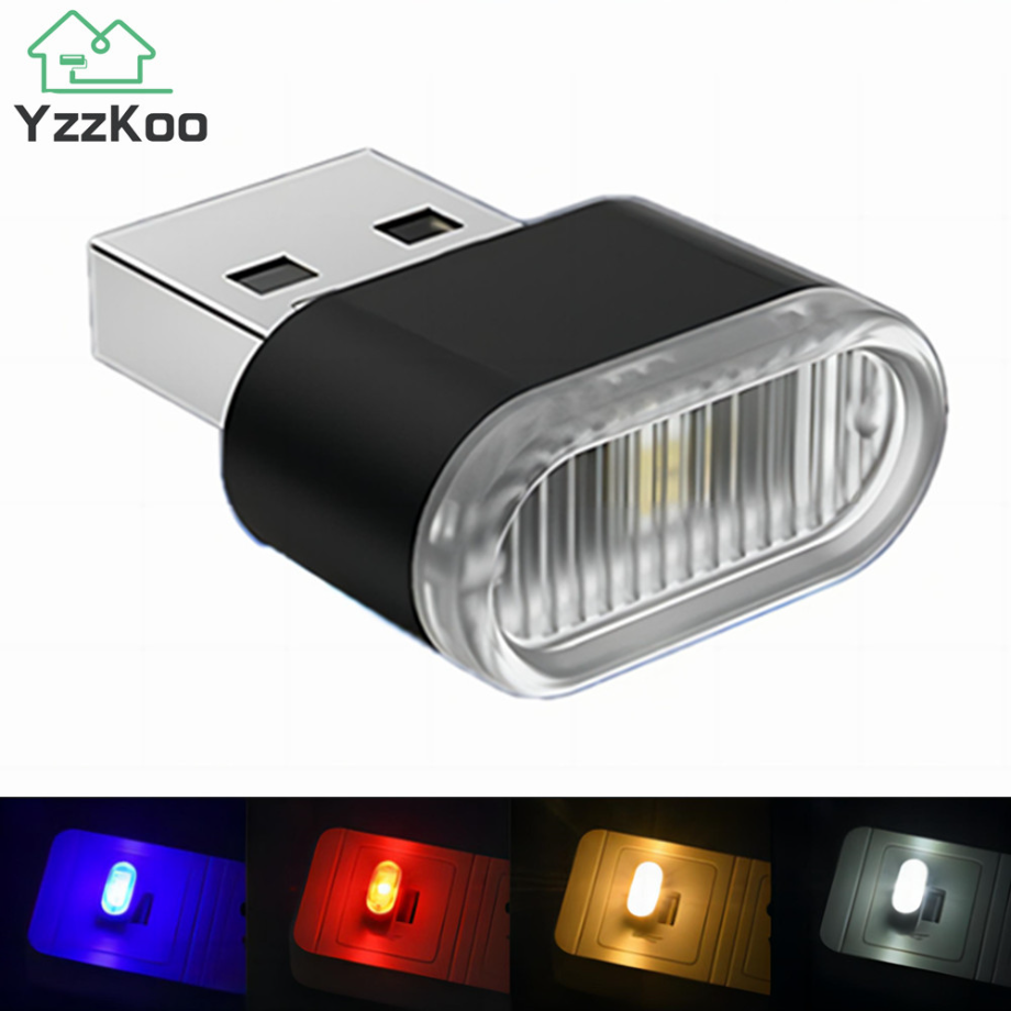 Mini USB LED lumières d'ambiance voiture intérieur néon lampe décorative éclairage de secours universel PC Portable Plug and Play