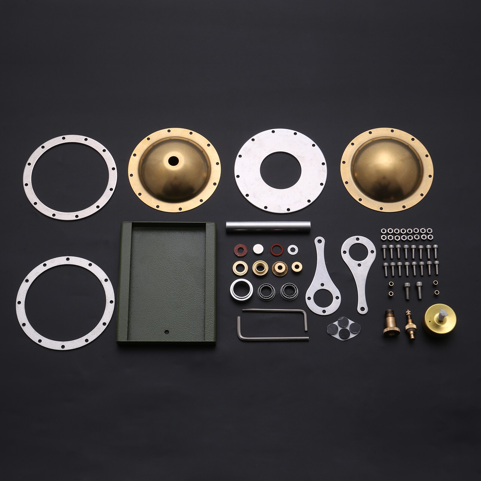 Gorące powietrze Stirling silnik Model silnika DIY niezmontowany parowy latający spodek w całości z metalu fizyka eksperyment prezent dla studenta