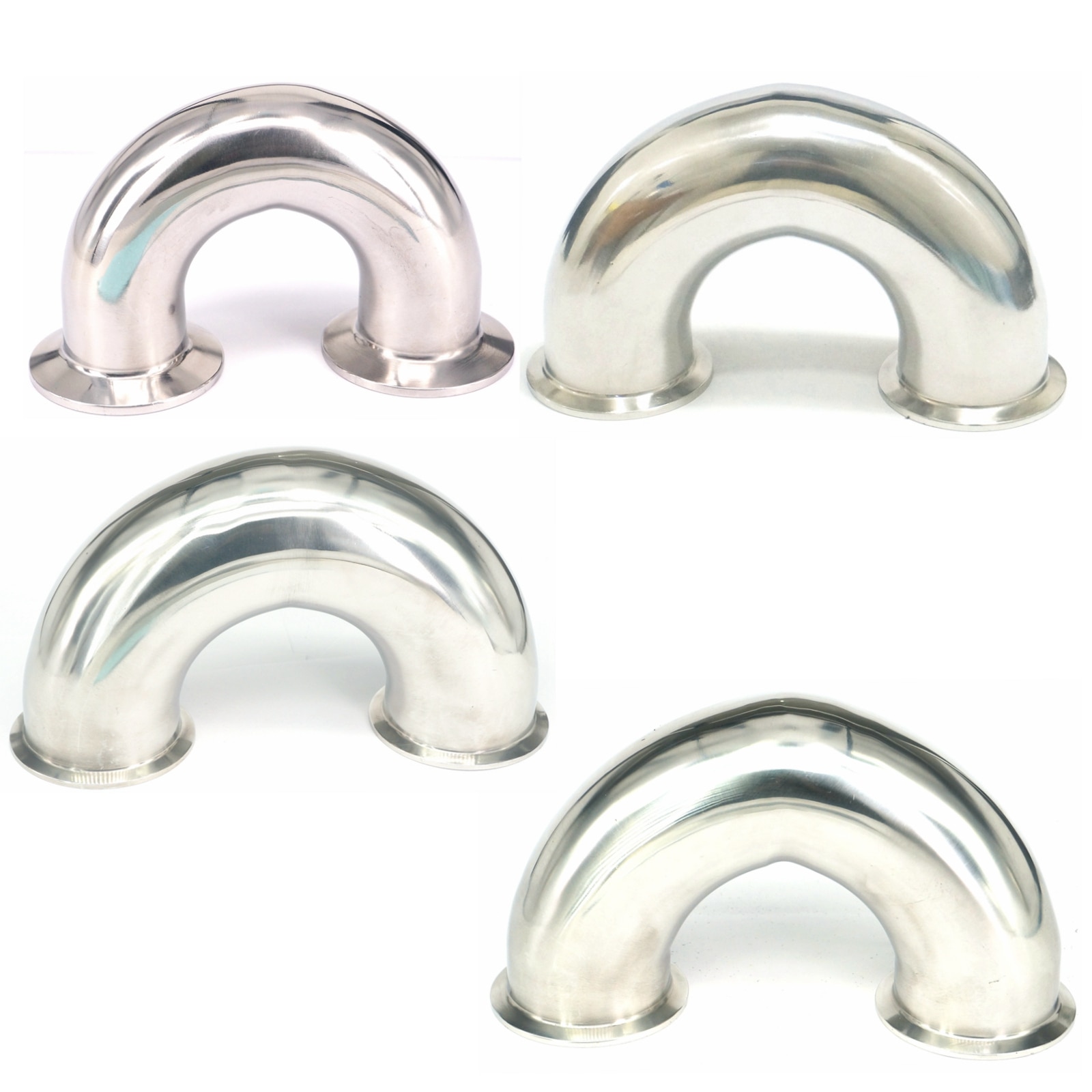 Fit Tube O/D 38mm Tri Clamp 1.5" Ferrule OD 50.5mm 304 Stainless Steel Sanitary 90 Degree Elbow Connector Adapter Homebrew