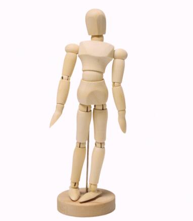 1pc kunstner bevægelige lemmer mandlig træfigur model mannequin kunst klasse skitse: Højre hånd 12 ich