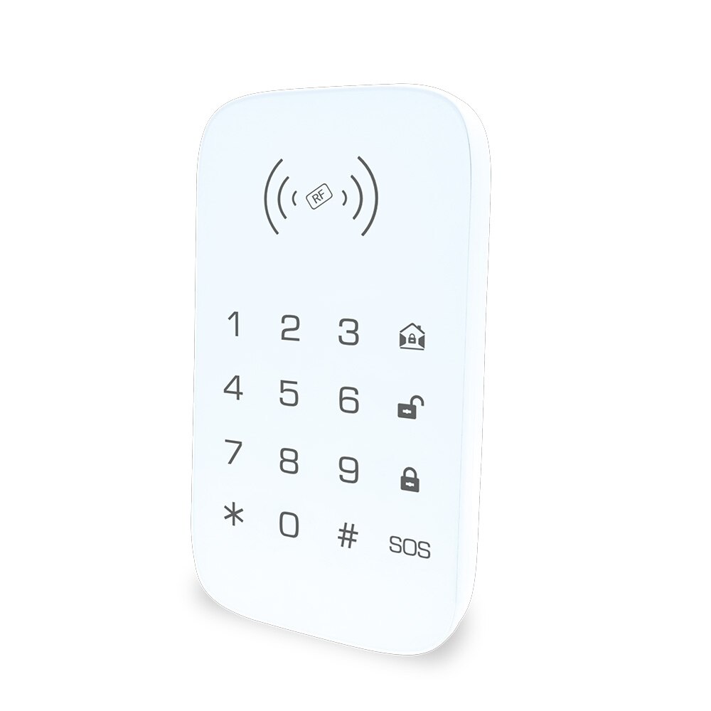 MULO 433MHz Wireless Keypad Suppord RFID Card Compatible Alarm System Home Security PG107 PG105 PG103 Wireless Password Keypad