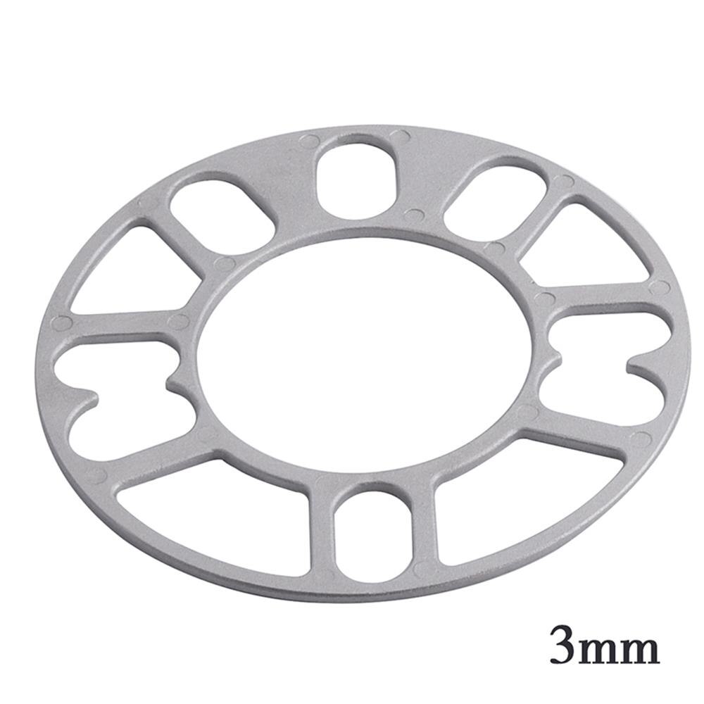 Espaciadores de rueda de coche Universal, adaptador de placa de cuñas, apto para 4x100, 4x114,3, 5x100, 5x108, 5x114,3, 5x, 5x120, 1 unidad: 3mm