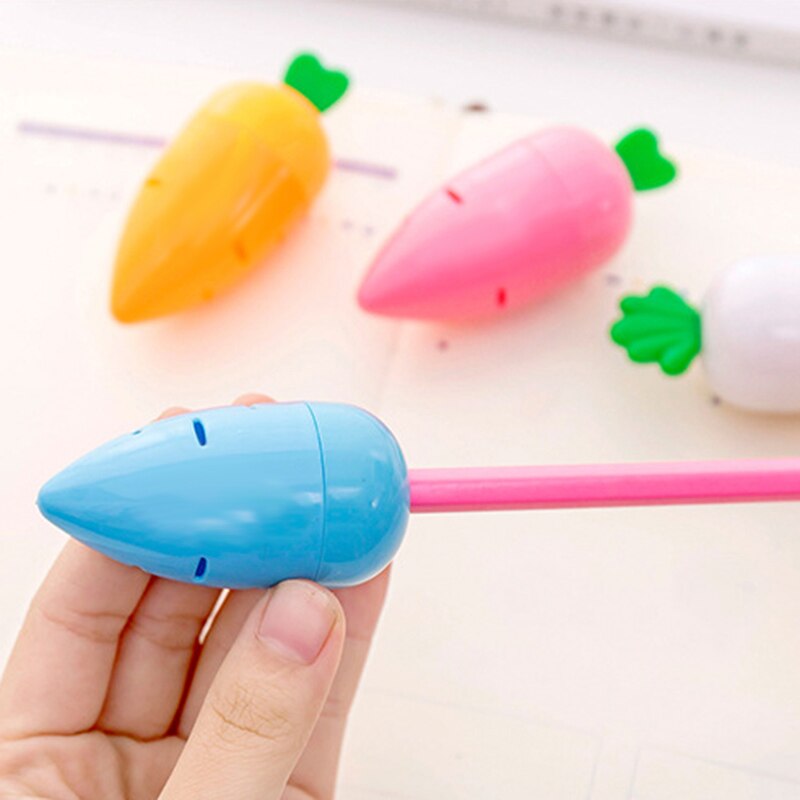 Pencil Sharpener Carrot Cute Cutter Portable for Kids Stationery School Classroom JHP-Best
