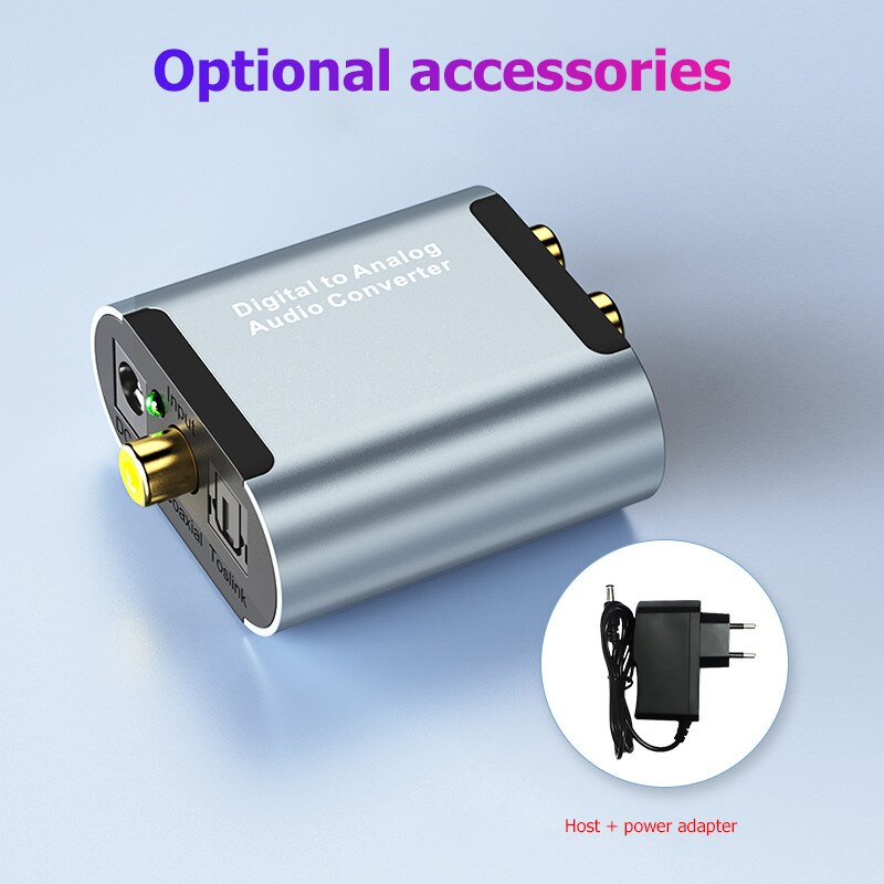 3.5Mm Audio Analoog Converter Digitaal Naar Rca Carrying Lichtgewicht Gadgets Voor Optical Fiber Toslink Coaxiale