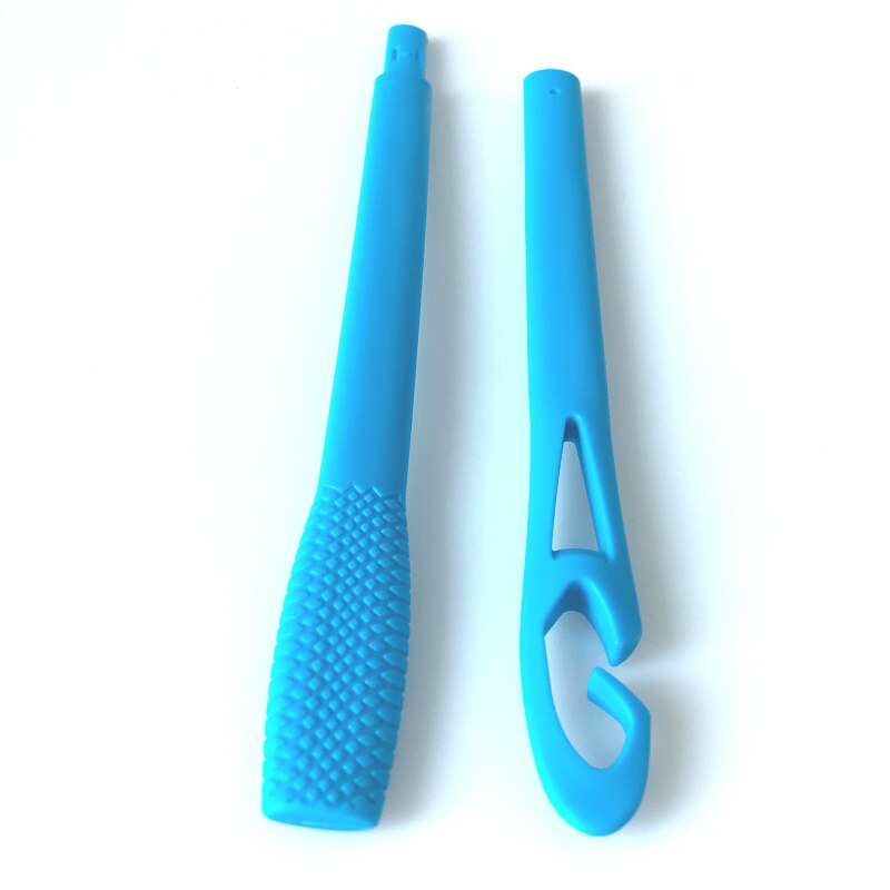 Gancho rizador de pelo Manual, 1 unidad, rodillo, palanca mágica, rizador de pelo DIY, Herramienta de Peinado de seguridad para niña: 1PC Blue Hook
