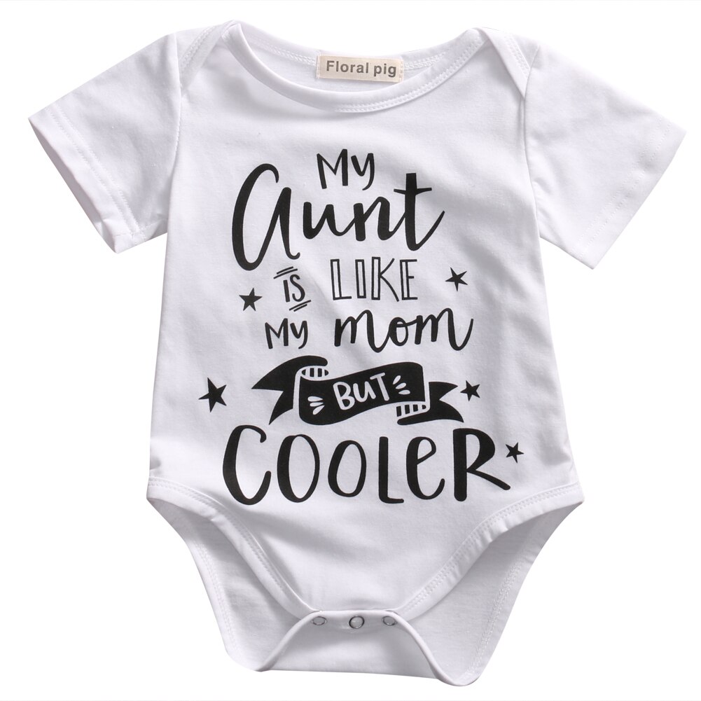 Emmamaby Bodysuit recién nacido bebé niño niña mono estampado con letras traje de sol conjunto de ropa: 3M