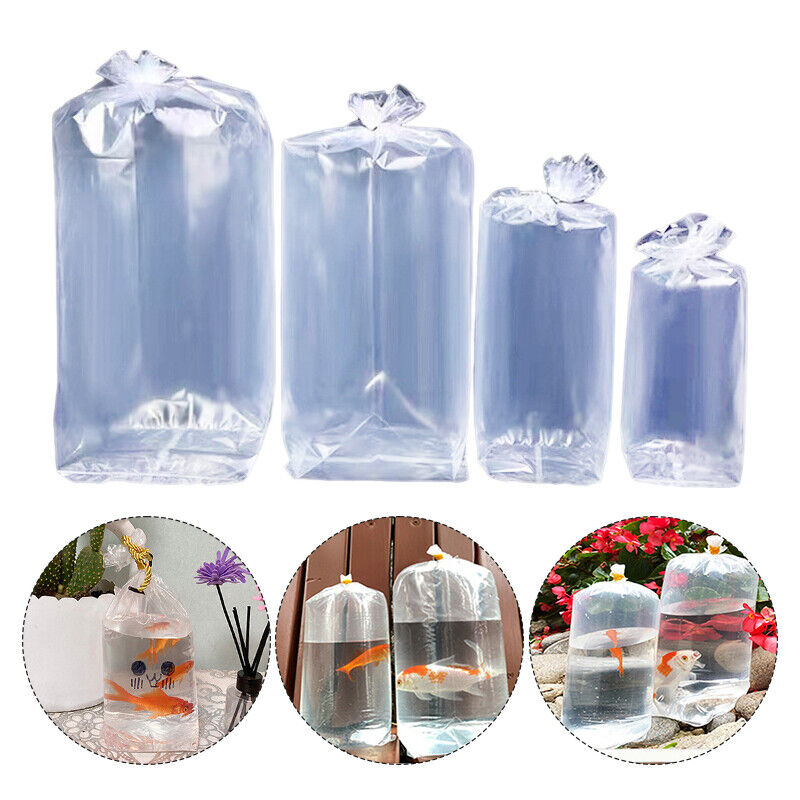 50 Uds. Bolsas de respiración para acuario bolsas de respiración transporte LongLife peces camarones bolsas de plástico a prueba de fugas para peces vivos duraderos