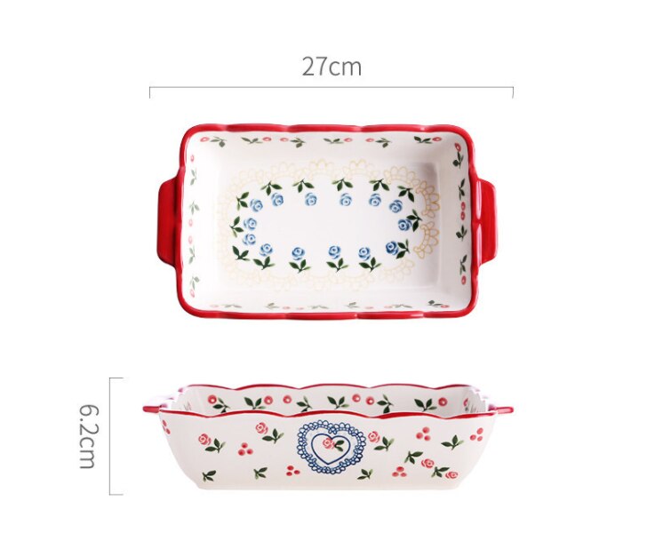 Household Ceramic Dish Fruit Big Fish Dish Pasta Bowl Salad Bowl Soup Plate For Kitchen Dishes Dessert Tray: 1