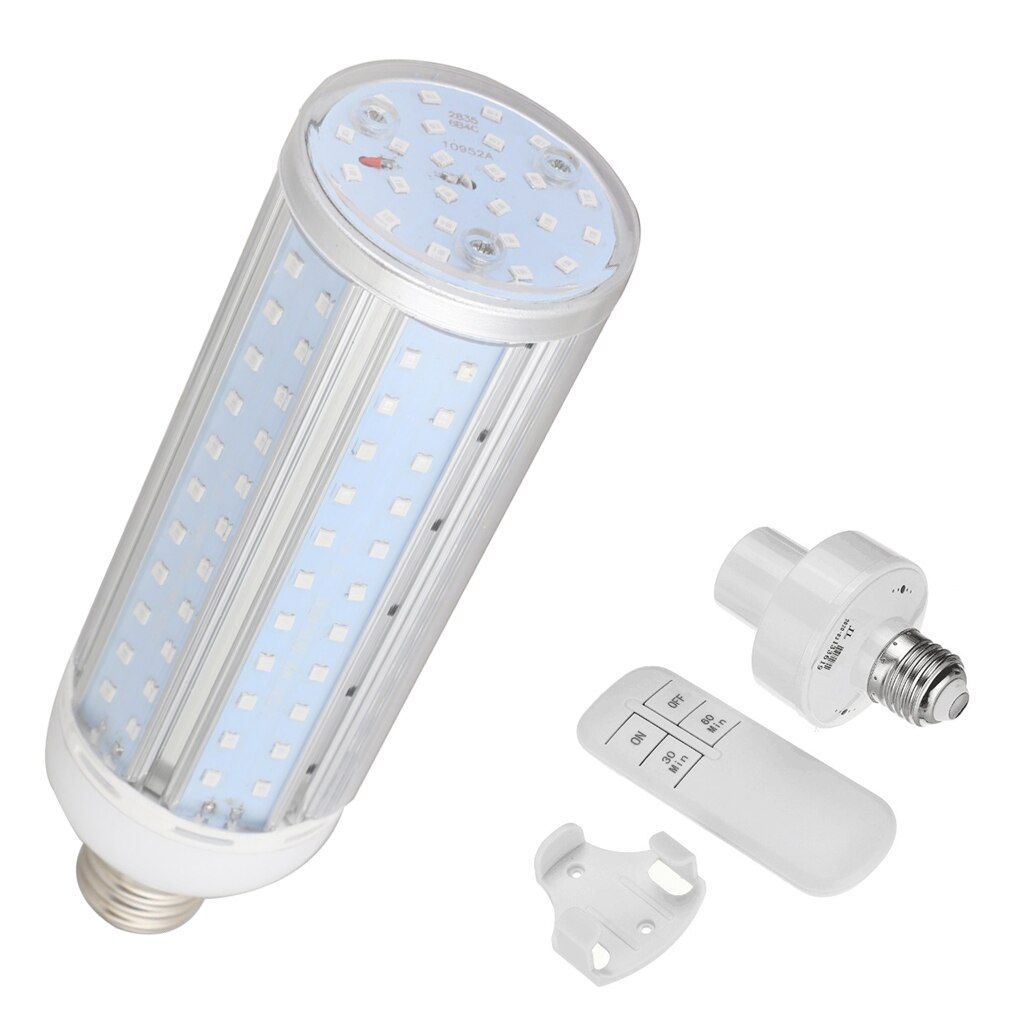 Lámpara Ultravioleta UV E27 60W, lámpara de desinfección de ozono para el hogar, lámpara de desinfección UV, lámpara de esterilización de ácaros, luces con control remoto