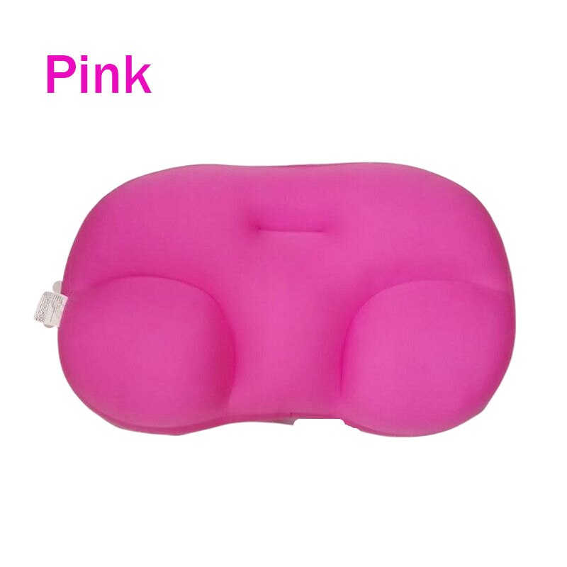 Almohada acogedora mágica 3D para el hogar, cojín ergonómico de microbolas de aire para el sueño profundo, para descomprimir la cama, descanso para la cabeza y el cuello: Rosa