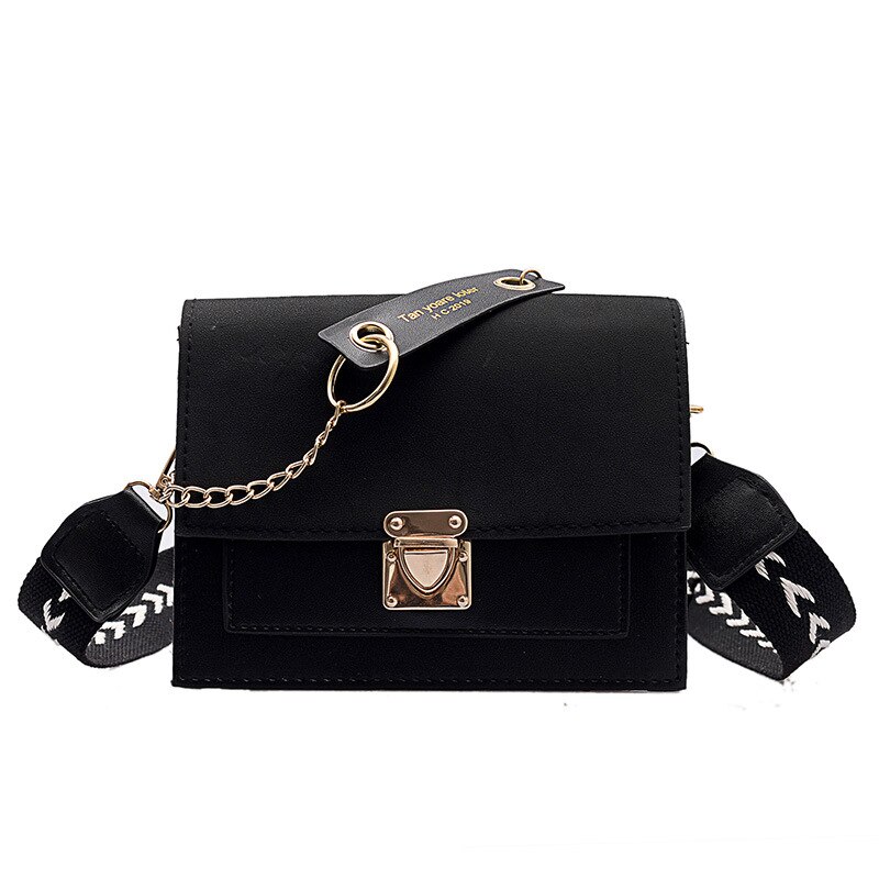 Sac à main de styliste pour femmes, Mini sacoche carrée à épaule, pochette portefeuille: black