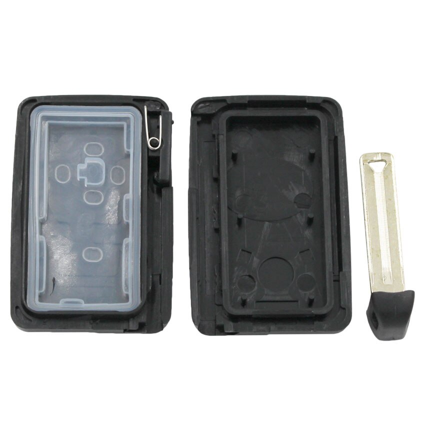 Funda inteligente para llave de coche, carcasa de 2/3/4/5 botones para Toyota Reiz, Avalon, Previa, Alphard, Prius, Color plata/negro