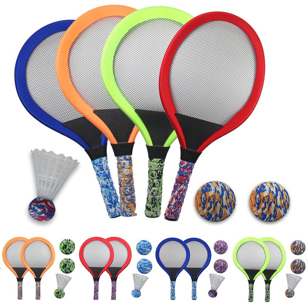 Portable Badminton Ball Funny Practice Beach Toy Indoor Durable Outdoor Sports Tennis Racket Set Beginner Kindergarten