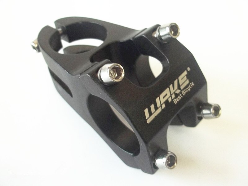 Wake High-strength CNC Machined Aluminium Alloy Bicycle Stem Road MTB Mountain Bike Stem 31.8mm Cycling Bicycle Parts: Black