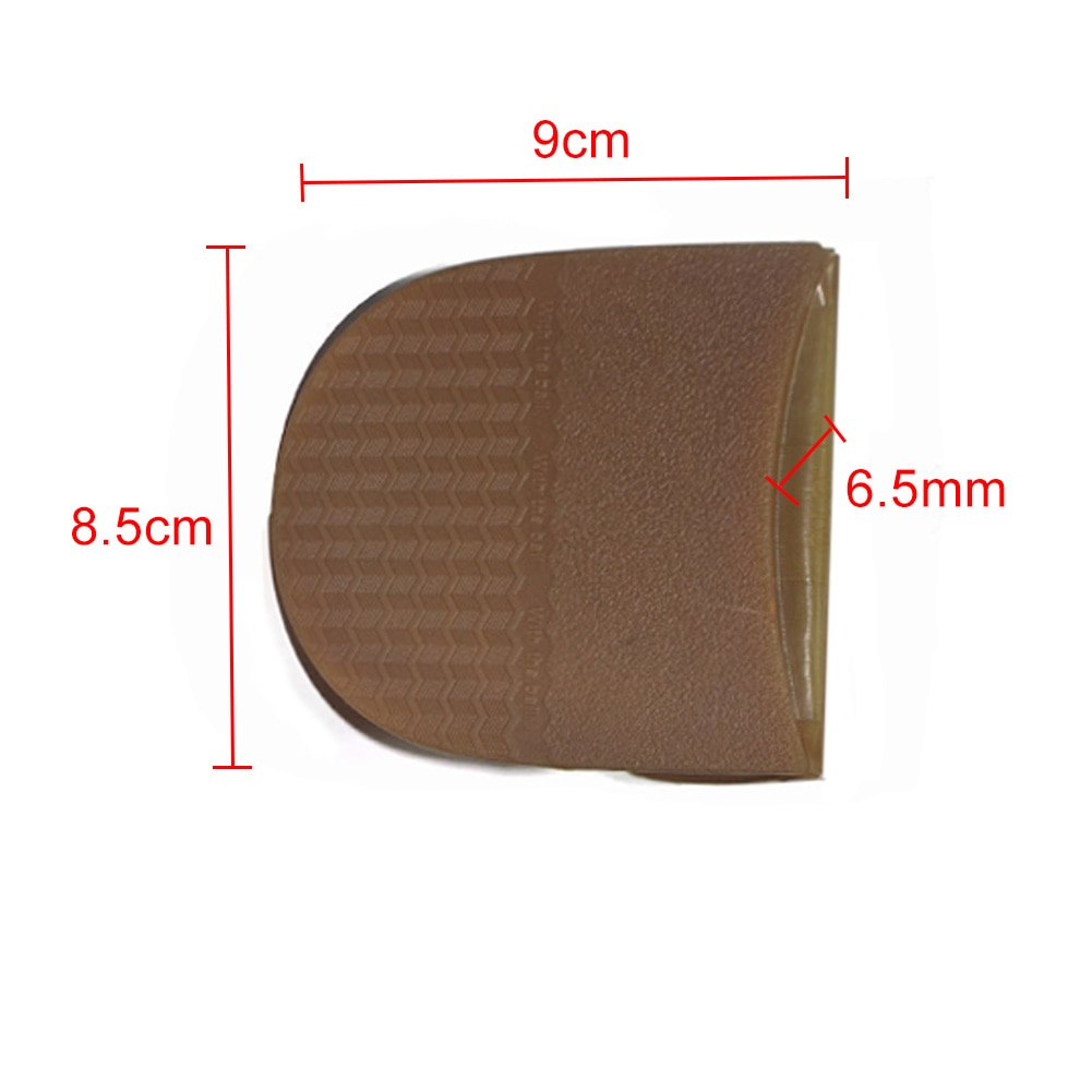 1Pair Shoe Soles Flat Anti Slip DIY Replacement Thicken Rubber Outsole Heel Soft Repair Protector Elastic Men Women