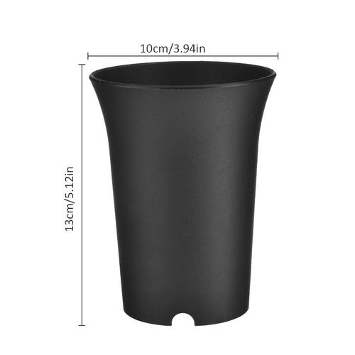 5 stk . 9*12cm sukkulentplante blomsterplanteskole potte plast potteholder fortykker rund frø opbevaring potte container hjem haveindretning: M