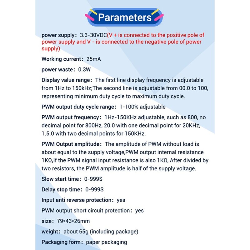 ZK-PP4K LCD Digital PWM Pulse Generator Pulse Frequency Duty Cycle Adjustable Square Rectangular Wave Generator