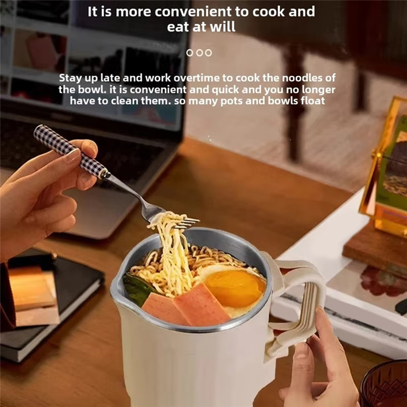 ABJI-Mini Waterkoker Draagbare roestvrijstalen opvouwbare reisketel op te bergen Elektrische waterkoker Huishoudelijke waterkoker