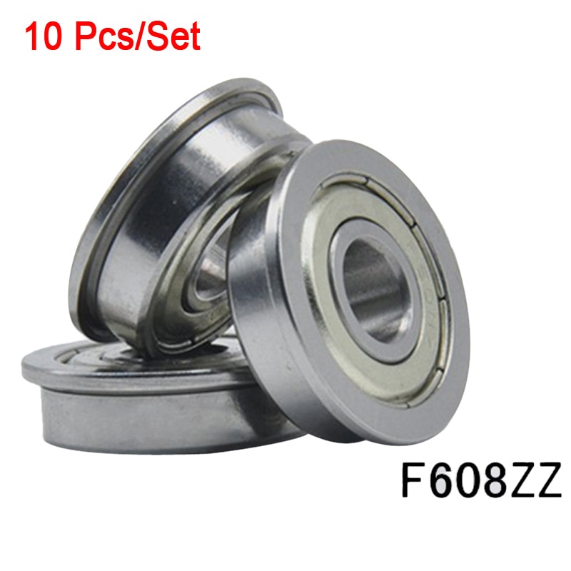 10 stk/sett merke flens kulelager mekanisk bytt ut  f608zz 8*22*7 mm metriske flenslager подшипник
