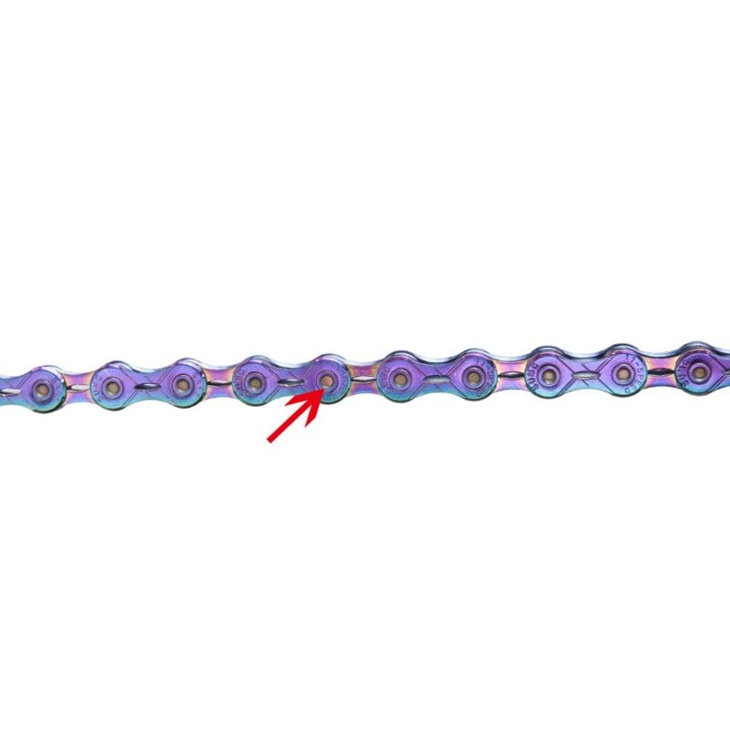 Rainbow Colorful 11 Speed Bicycle Chain Half Full Hollow Mountain Road Bike Part J6PF