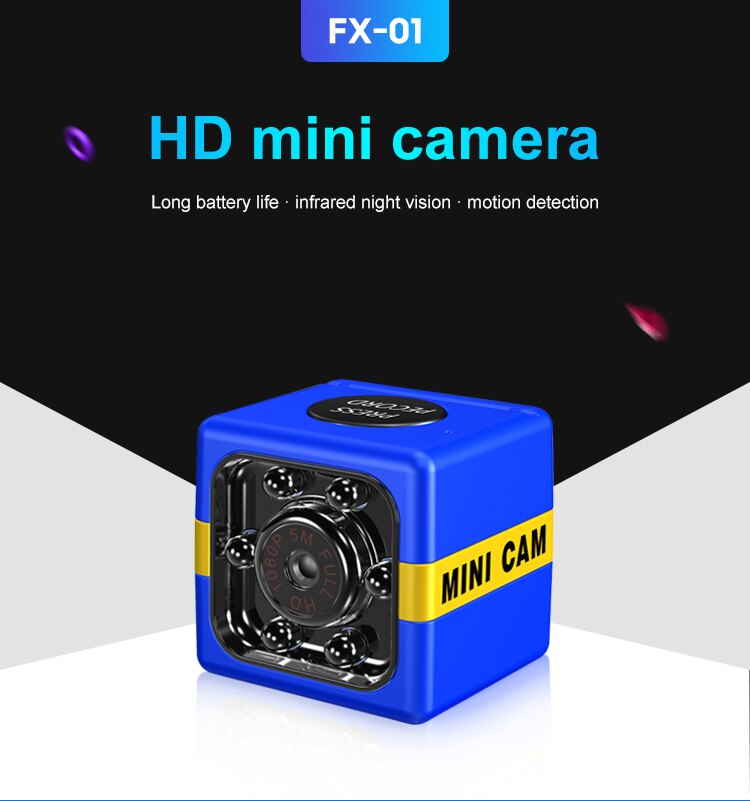 FX01 Mini Camera 1080P Action Camera Auto Dvr Camera Dashcam Usb Oplaadbare Nachtzicht Camcorder Ondersteuning Tf Card