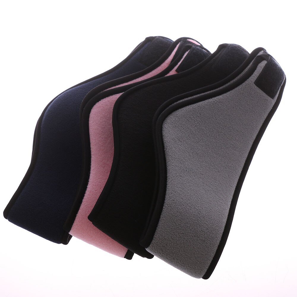 Calentador de invierno Unisex mujeres hombres oído cabeza banda Polar Fleece negro Ear Muff Stretch Spandex accesorios de bandas para el cabello