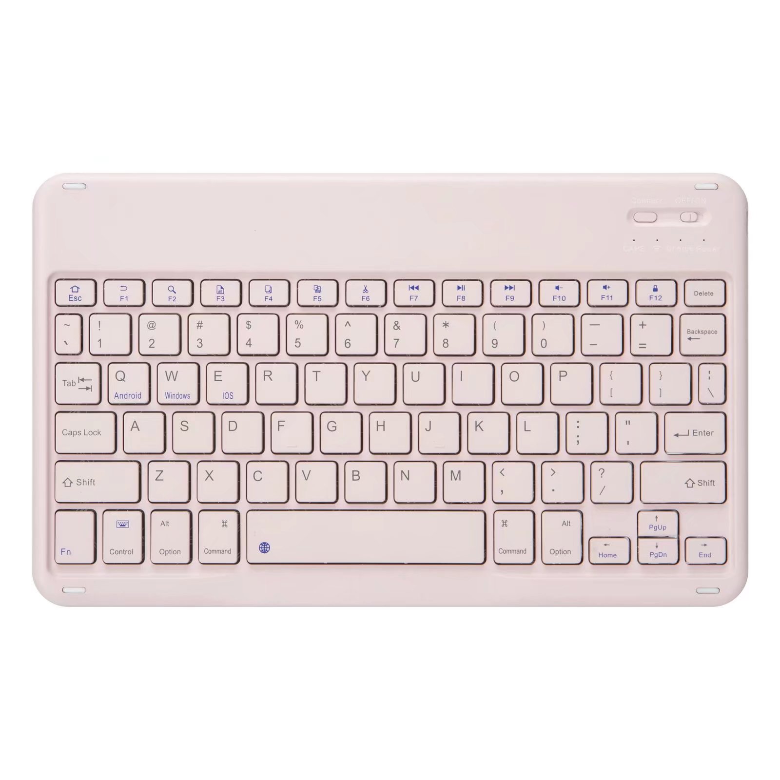 Für Teclado iPad Xiaomi Samsung Huawei Bluetooth-kompatibel Tastatur Telefon Tablet Drahtlose Tastatur Für Android Windows + stift: pink