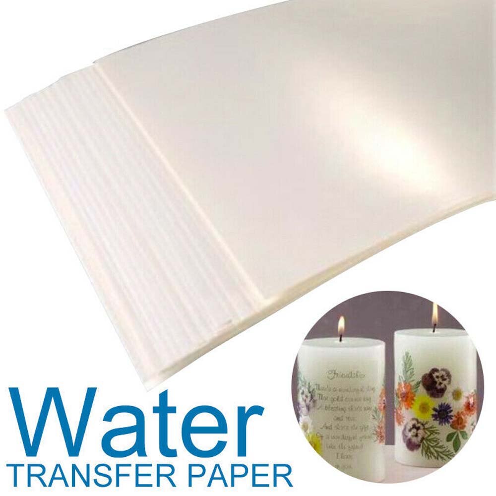 Papier de décalcomanie de glissière d'eau de 20 pièces pour l'imprimante à jet d'encre A4 tasse de de bricolage de haute résolution de papier imprimable de transfert de glissière d'eau