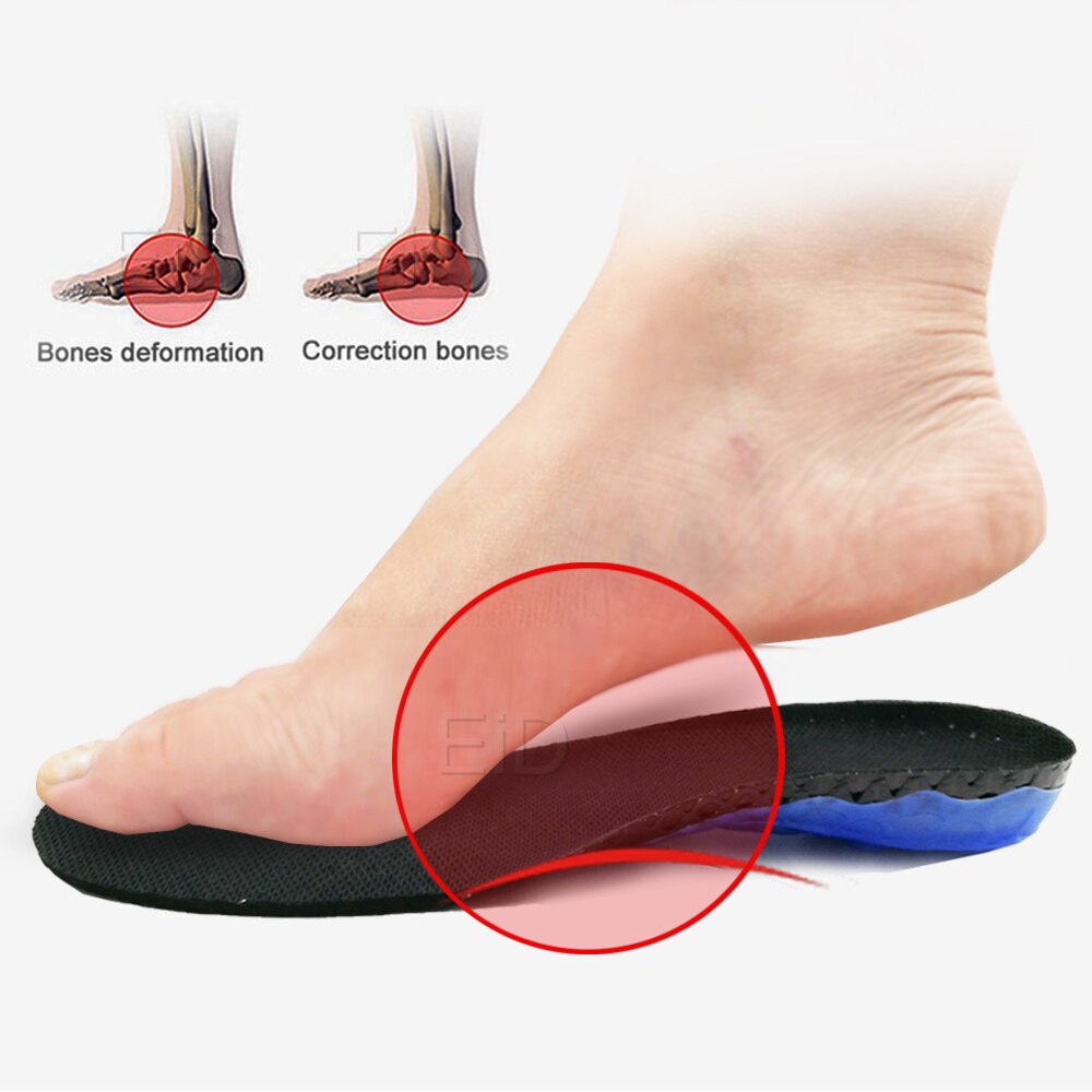 Spring silikone gel ortopædiske sko sål indlægssåler flade fødder ortotiske indlægssåler svangstøtte indlæg plantar fasciitis,fodpleje