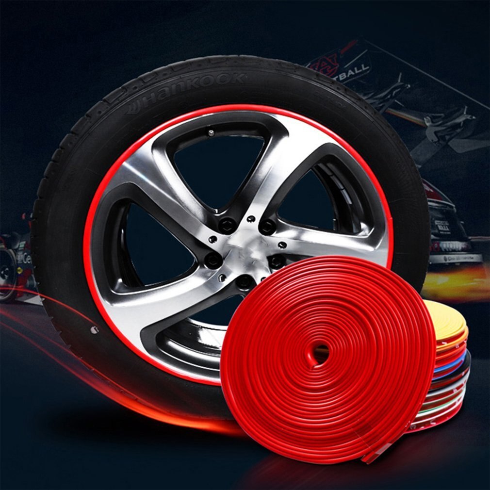 Automobile Car Auto Wheel Rim Protectors Rings Alloy Gators 8 Meter Decor Guard Line Strip Protection Strip