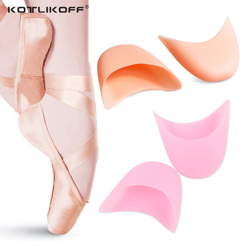 KOTLIKOFF Silicone Gel Insoles Insert Toe Dance Protector Insoles Forefoot Pad Support Ballet Shoes Covers Foot Care Pads