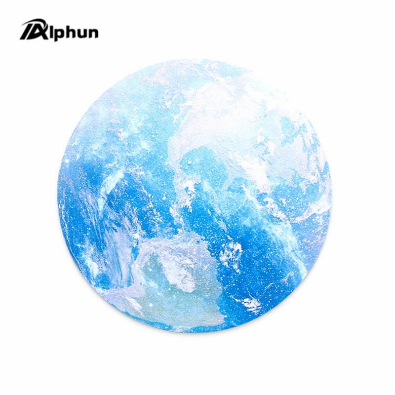 Gaming Mouse Pads Beautiful Romantic Computer Mouse Padding Mat Ultra Soft Natural Rubber Planet Series Mice Pad Round