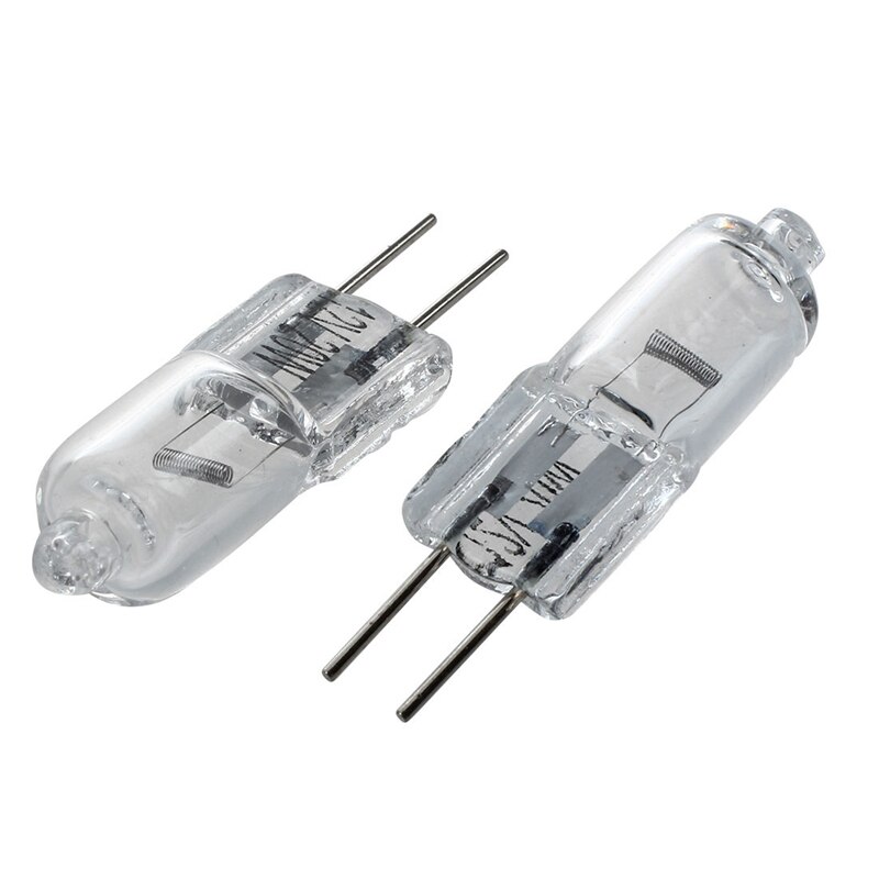 12v 20w lâmpada de halogéneo branco quente luz bi-pino base 8 pces