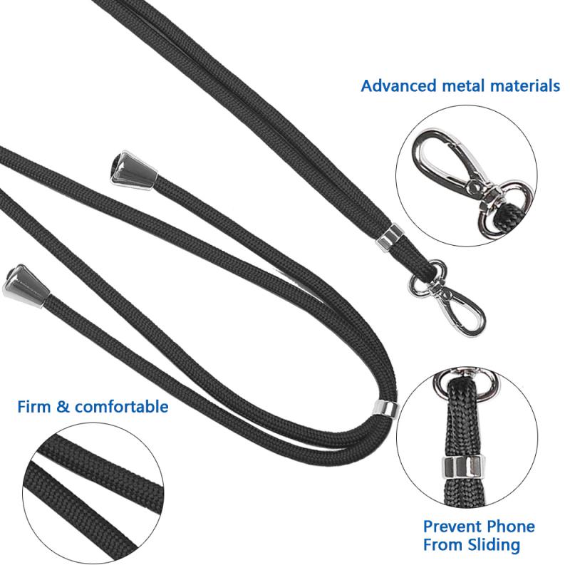 1pc Universal- praktisch Sicherheits Halteseil fallen Kombination Telefon Schlüsselband Einstellbar Komfortable Nylon Nacken Schlüsselband Einfach-Installieren