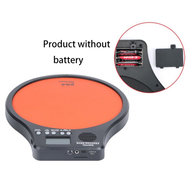 Top Digital Electric Electronic Drum Pad For Training Practice Metronome Counter