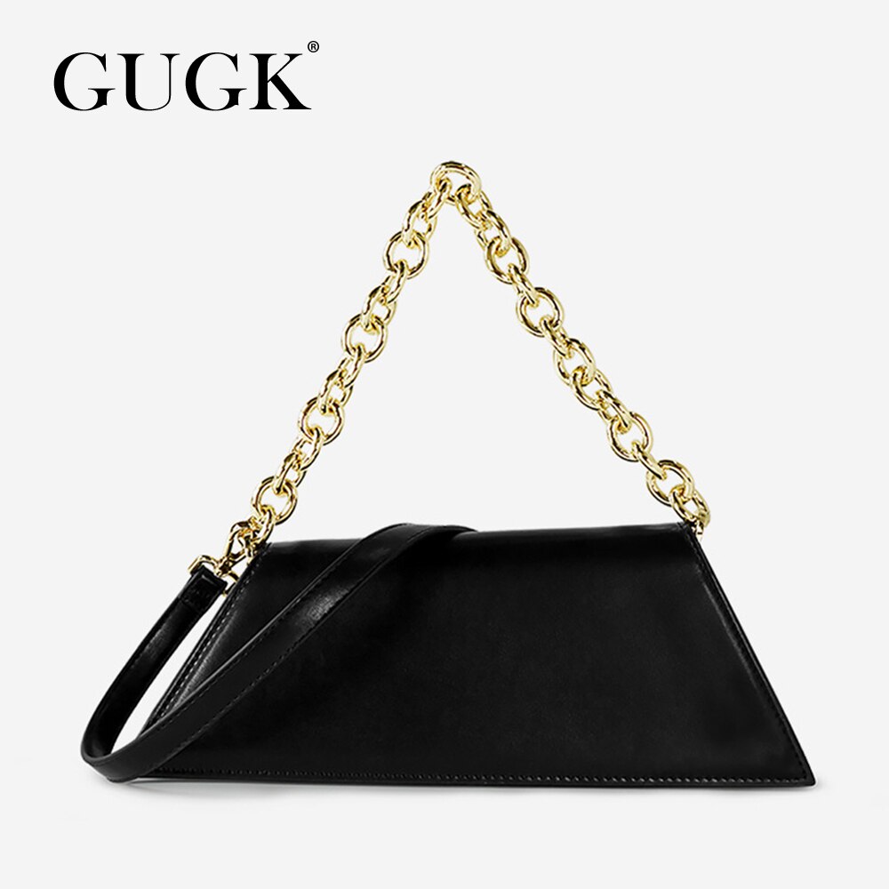 Gugk jurk feest handtassen dames effen geel schelp hasp enkele schoudertassen dames ketting riem handtassen  gb123