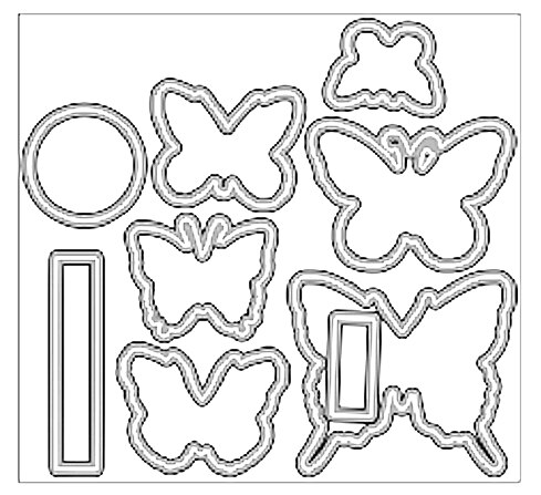 2020 nova camada de corte de metal dados e scrapbooking para fazer papel borboleta decorativo gravando quadro cartão artesanato carimbos conjunto: dies 1