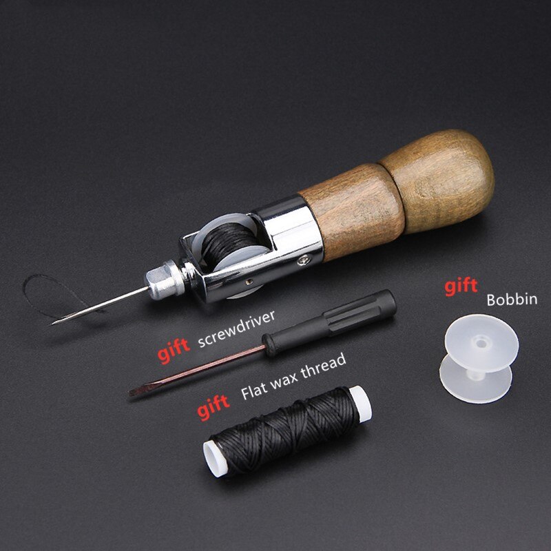 DIY Leather Manual Sewing Tool Sewing Machine Leather Craft Edge Stitching Belt Shoemaker Canvas Repair Tool With