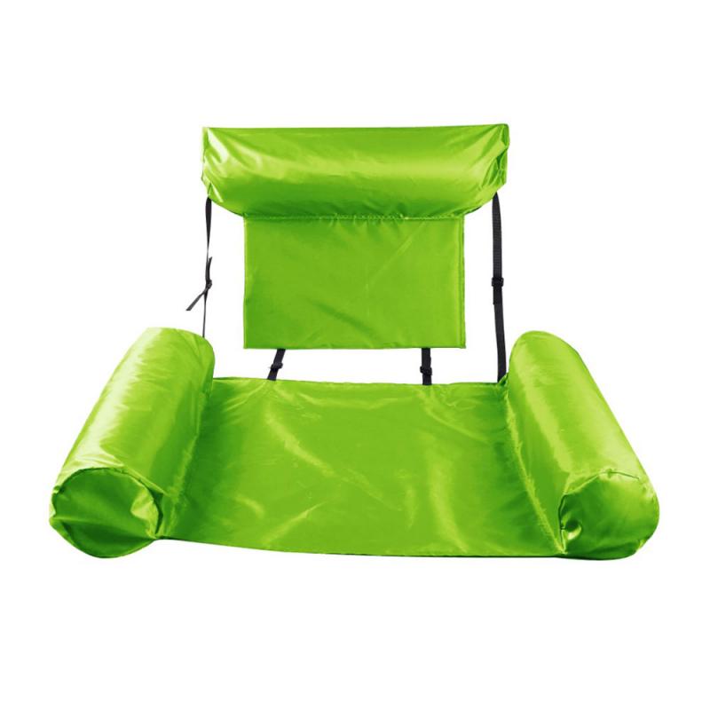 Water Inflatable Recliner Floating Bed Hammock Foldable Dual-purpose Backrest Floating Row Water Fun Pool Lounge Air Chair: 03