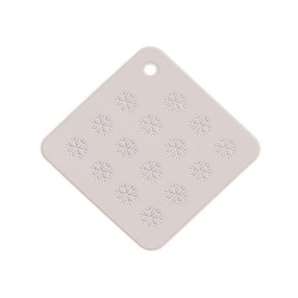 Support pratique en silicone | Sous-verres de noël flocon de neige, support pratique, tapis de cuisine résistant à la chaleur, dessous de cuisine, outils de Pot, posavasos silicona 4FM