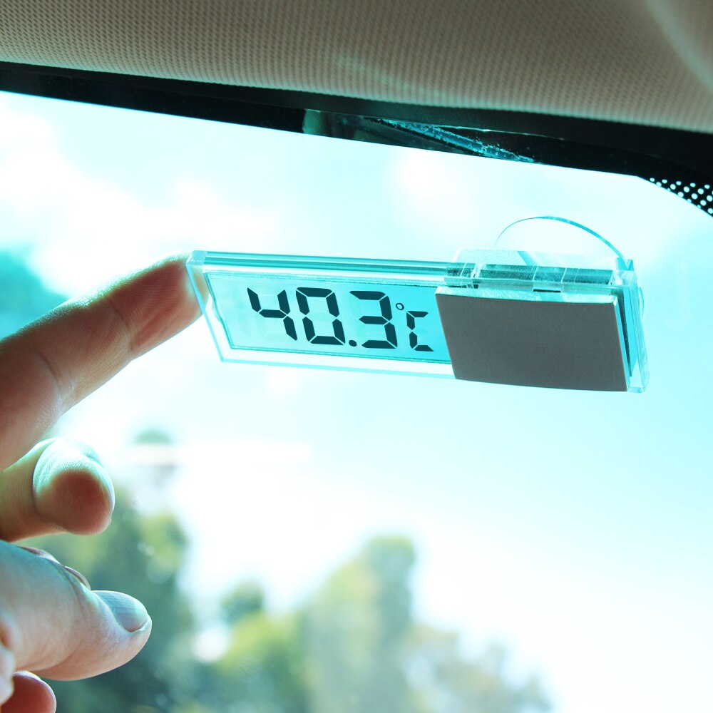 Auto Lcd Digitale Thermometer Gauge Voor Tesla Model S Model 3 Model Y Cayman Panamera
