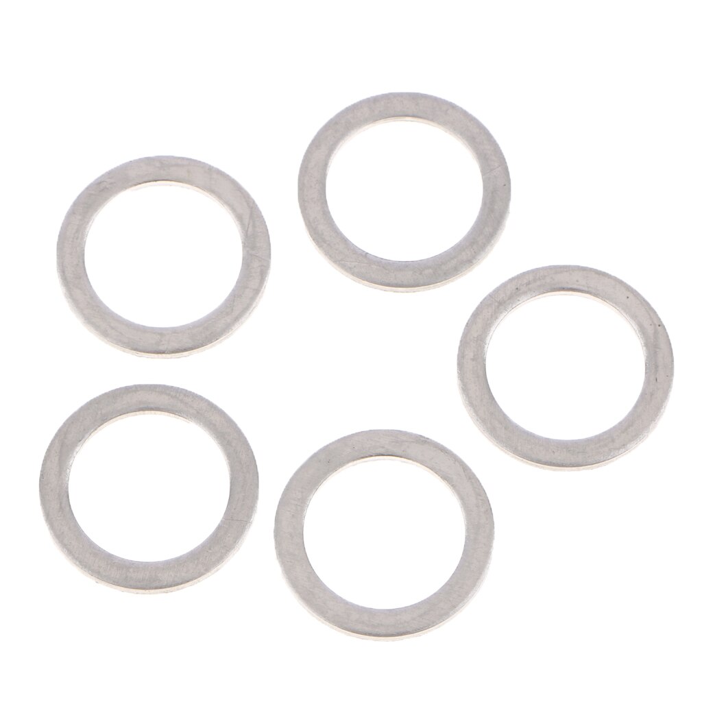 Perfect Oil Drain Plug Gaskets Metal Washer Assortment Kit Silver