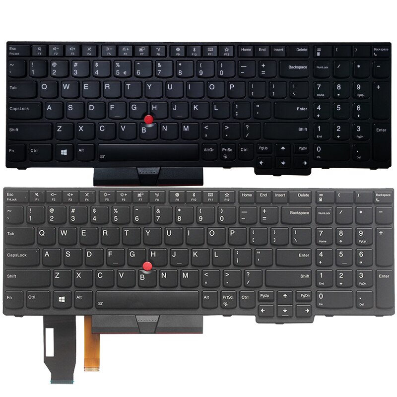 US laptop Keyboard for Lenovo ThinkPad E580 E585 E590 E595 T590 P53S L580 L590 P52 P72 P53 P73 US keyboard