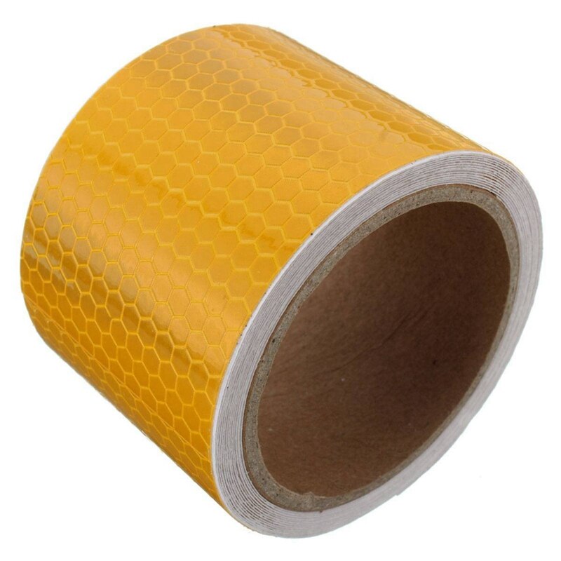2Pcs 5Cm X 3 Meter Tape Warning Tape Reflector Tape Security Tape - Orange &amp; Red