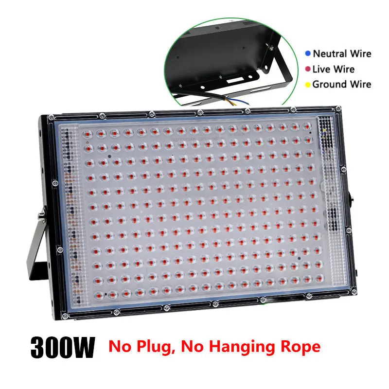 Phyto lampe 50W 100W 300W Phytolamp pour plantes spectre complet Led culture des plantes cultivateur Culture intérieure Led lampe de culture lampe Uv: RGB