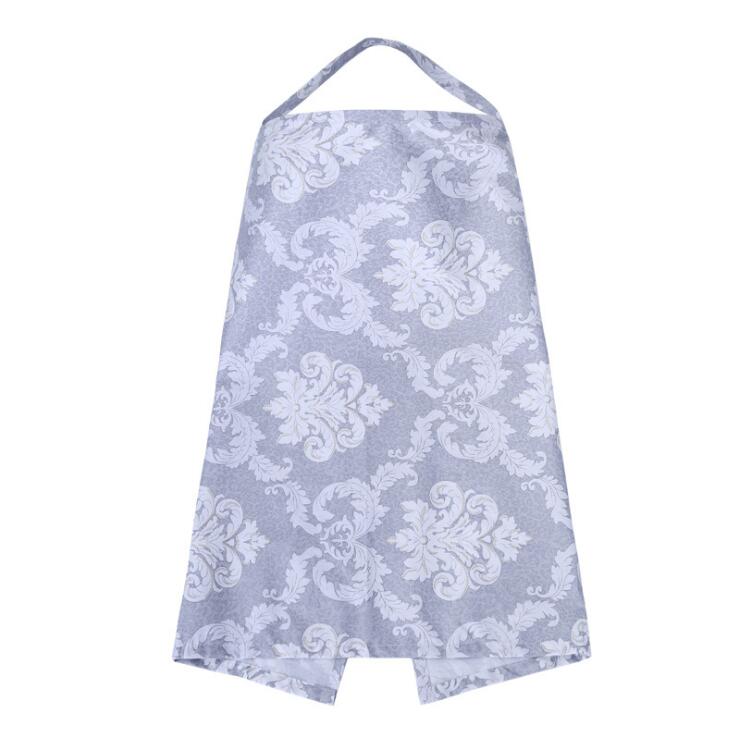 Couverture de poncho d'allaitement pour maman, couverture respirante pour bébé, tablier d'intimité réglable, tissu d'allaitement en plein air: Gray