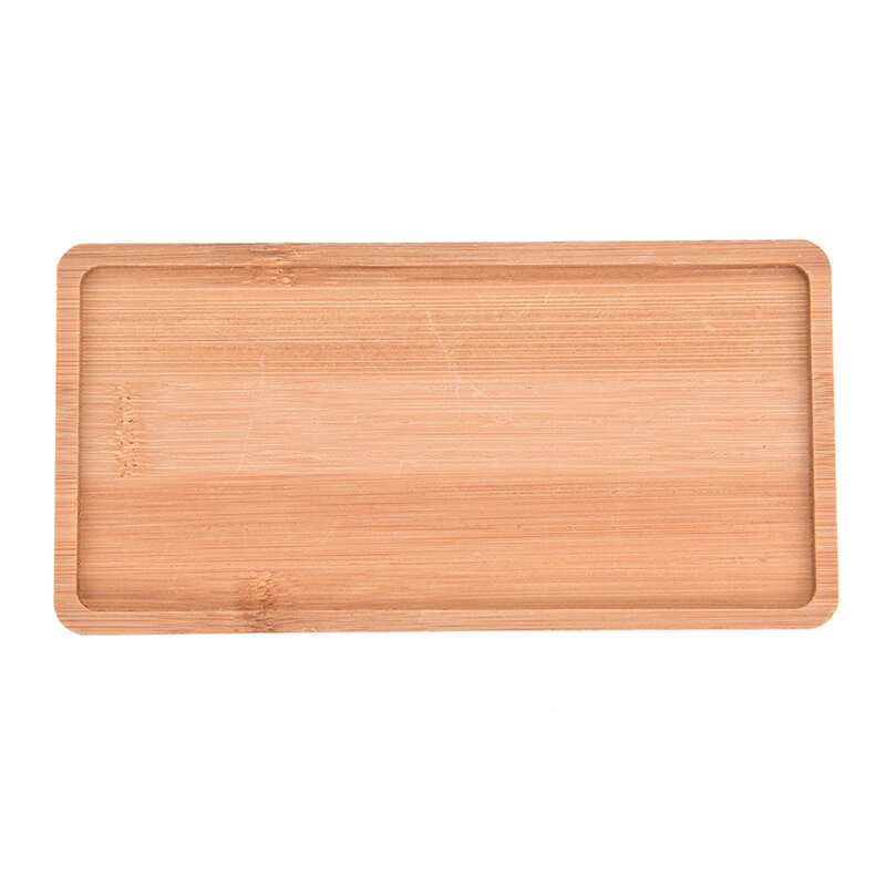 Decoratie knutselen bamboe ronde borden bureaublad bonsai potten potten trays basis bloempotten bamboe standaard: 2