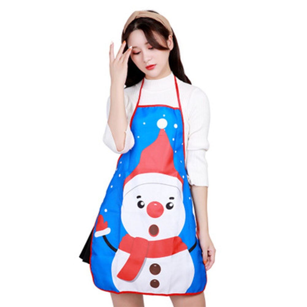 Feliz Navidad delantales niños adultos Santa Claus muñeco de nieve delantales de cocina la cena de para el hogar año suministros de repostería para Cocina