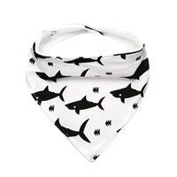 Baby Bibs Burp Cloths Printed Dribble Triangle Waterproof Bibs Breastplate Baby Cotton Bandana Drool Bibs Feeding Saliva Towel: Whale